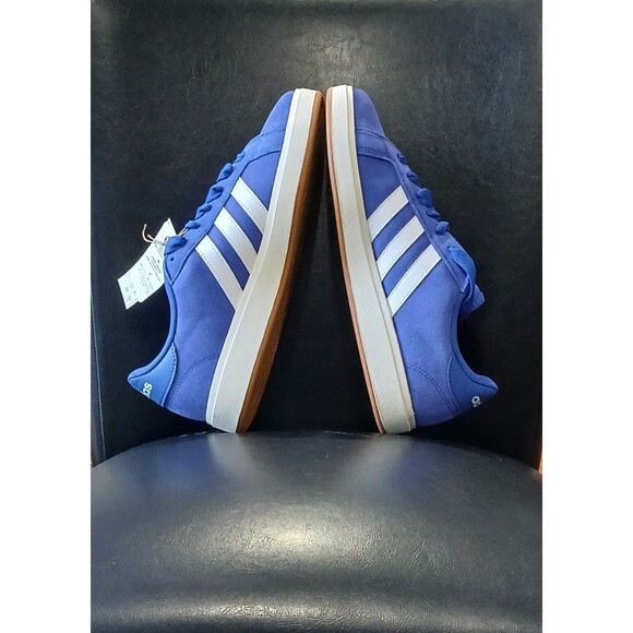 Adidas Grand Court Blue/White Sneakers W Fat Laces. IH1039. Men Size 11. NWB